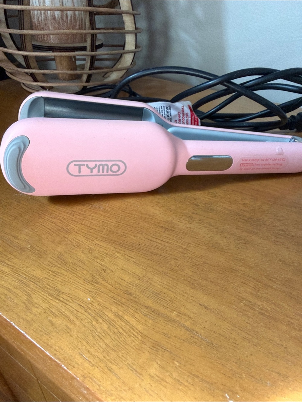 TYMO Rovy Wave Curling Iron - Pink Deep Wave Hair Crimper HC507P